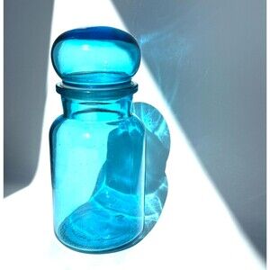 Blue Glass Apothecary Jar